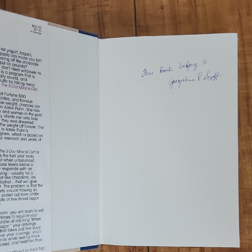 The 5 Day Miracle Diet Book - Picture 2 of 4